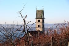 Meersburg, Kirche und Reben
